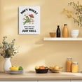thumbnail image 6 of HFDF Funny Frog Mushroom Canvas Wall Art, Vtage Cute Frog Positive Quote Art Patgs Wall Decor Animal Lover Prts Picture for Livg Room Dg Room Kitchen Farmhouse Decor 12x16inch Framed, 6 of 6