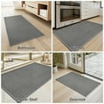 thumbnail image 6 of SIXHOME Bathroom Rugs Non Slip Bath Mat Super Absorbent Woven Braided Bathmat Thin Soft Quick Dry Bath Rugs with Rubber Backing Machine Washable Farmhouse Bathroom Mats Fits Under Door 24"x47" Gray, 6 of 9