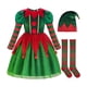 thumbnail image 2 of Disfraz de elfo navideño para cosplay, reutilizable, decorativo, lindo y ligero. S para altura 110cm, 2 of 9