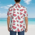 thumbnail image 4 of Fuzoiu Watermelon Print Hawaiian Shirt for Men, Summer Beach Casual Short Sleeve Button Down Shirts, Men’s Beach Summer Shirts with Pocket,3X-Large, 4 of 7
