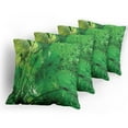 thumbnail image 5 of Ambesonne Tropical Throw Pillow Cover 4 Pack, Exotic Jungle Plants, 24", Green, 5 of 7