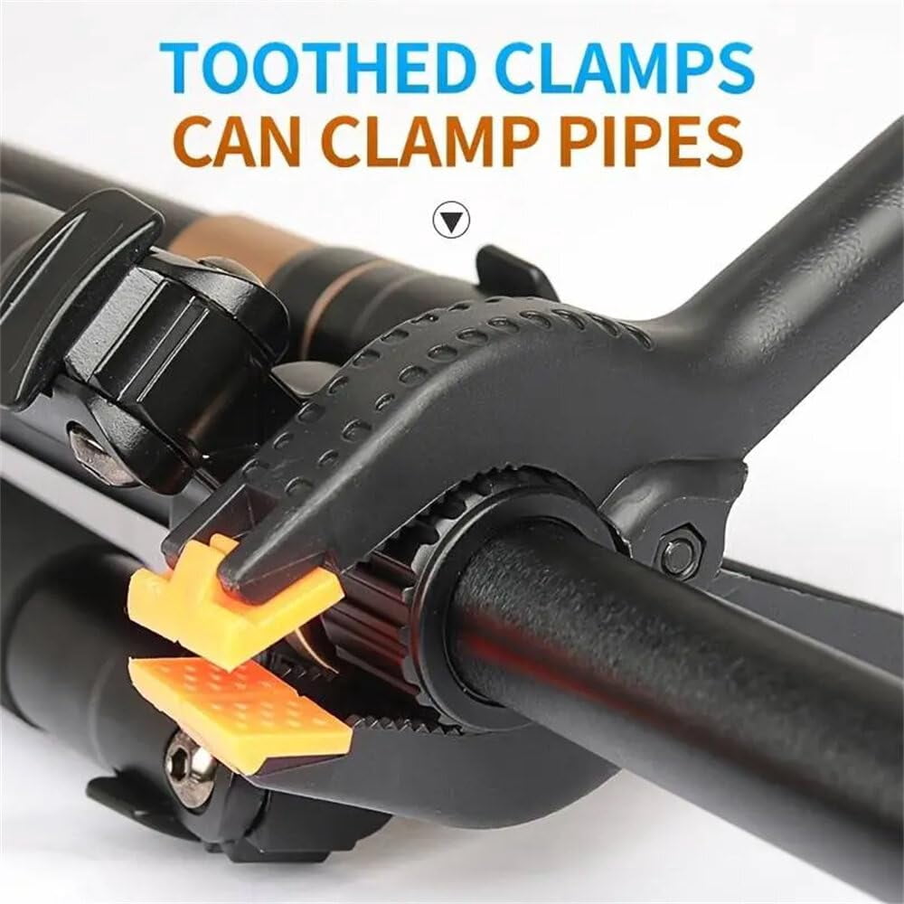 10pcs Ratchet Bar Clamp 2/3/4/6/9 Inch Woodworking A-Clip Black Wood Working Clip Plastic DIY Ergonomic Grip for Crafts Photography