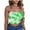 Green, variant on Alkepwun Womens Fashion 2025 Summer Floral Tube Top Ruched Going Out Bandeau Sleeveless Strapless Crop Tops Bras