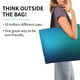 thumbnail image 2 of Balery Blue to turquoise Bolsa Tote Estilo Estético con Cremalleras, Bolsa de Hombro, Bolsa de Compras Grande y Plegable, 2 of 8