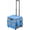Blue/Grey, variant on Mobile Folding Utility Cart with Canvas Storage Organizer Bag, Rolling Cart, Dark Grey/Grey