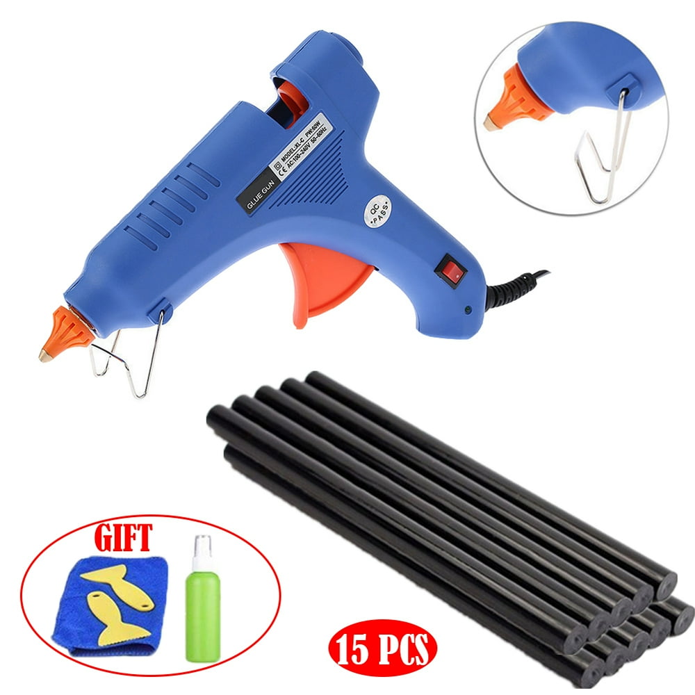Hot Glue Gun Upgraded Version 100W Dual Power High Temp Heavy Duty Melt Glue Gun Kits with 15