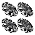 thumbnail image 1 of Unique Bargains 4Pcs R16/16" Universal Wheel Rim Hub Cover Wheel Hub Caps Silver Tone Black, 1 of 8