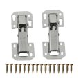 thumbnail image 1 of 2Pcs Soft Close Kitchen Cupboard Cabinet Wardrobe 90degree Door Hinges & Screws, 1 of 5
