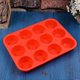 thumbnail image 3 of 12 Cups Silicone Muffin Pan - Nonstick Bpa Free Cupcake Pan 1 Pack Regular Size Silicone Mold, 3 of 4