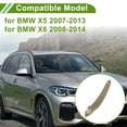 thumbnail image 3 of Front Passenger Side Rear Right Passenger Side Door Panel Handle Pull Trim Cover for BMW X5 2007-2013 No.51416969404 Beige ABS 1 Pc, 3 of 6