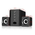 thumbnail image 2 of Altavoces SADA D-202 con Cable, Compatibles con Laptop, PC y Móvil, Color Negro, Potencia de 3W, Conexión USB y Audio de 3.5mm, Diseño Compacto para Uso Diario y Actividades al Aire Libre., 2 of 6