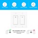 thumbnail image 4 of Cateissary Interruptor inteligente 1/2/3/ Gang, lámpara de luz para el hogar, Control remoto, interruptor WiFi, controlador de luz montado en la pared, EE. Electrónica 2 vías, 4 of 8