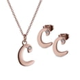 thumbnail image 1 of Set de Joyería para Mujer Iniciales LuckyLy, Collar y Aretes Oro Rosa 18k, Modelo Yara rosa UNITALLA, 1 of 7