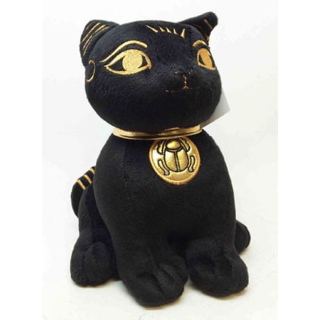 EGYPTIAN SUPER CUTE PLUSH DOLL BASTET CAT UBASTI BLACK AND GOLD price history on PriceWatchPro