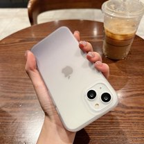 Mantto for iPhone 13 6.1" Case Clear Cute Gradient Frosted Phone Case Slim Anti Scratch Flexible TPU Cover Shockproof Protective Case for Apple iPhone 13 6.1 Inch, Gray