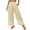 Beige, variant on Ohufall Women's Elastic High Waist Trousers Summer Solid Loose Fit Wide Leg Pants Fashion Casual Pocket Palazzo Pants for Women