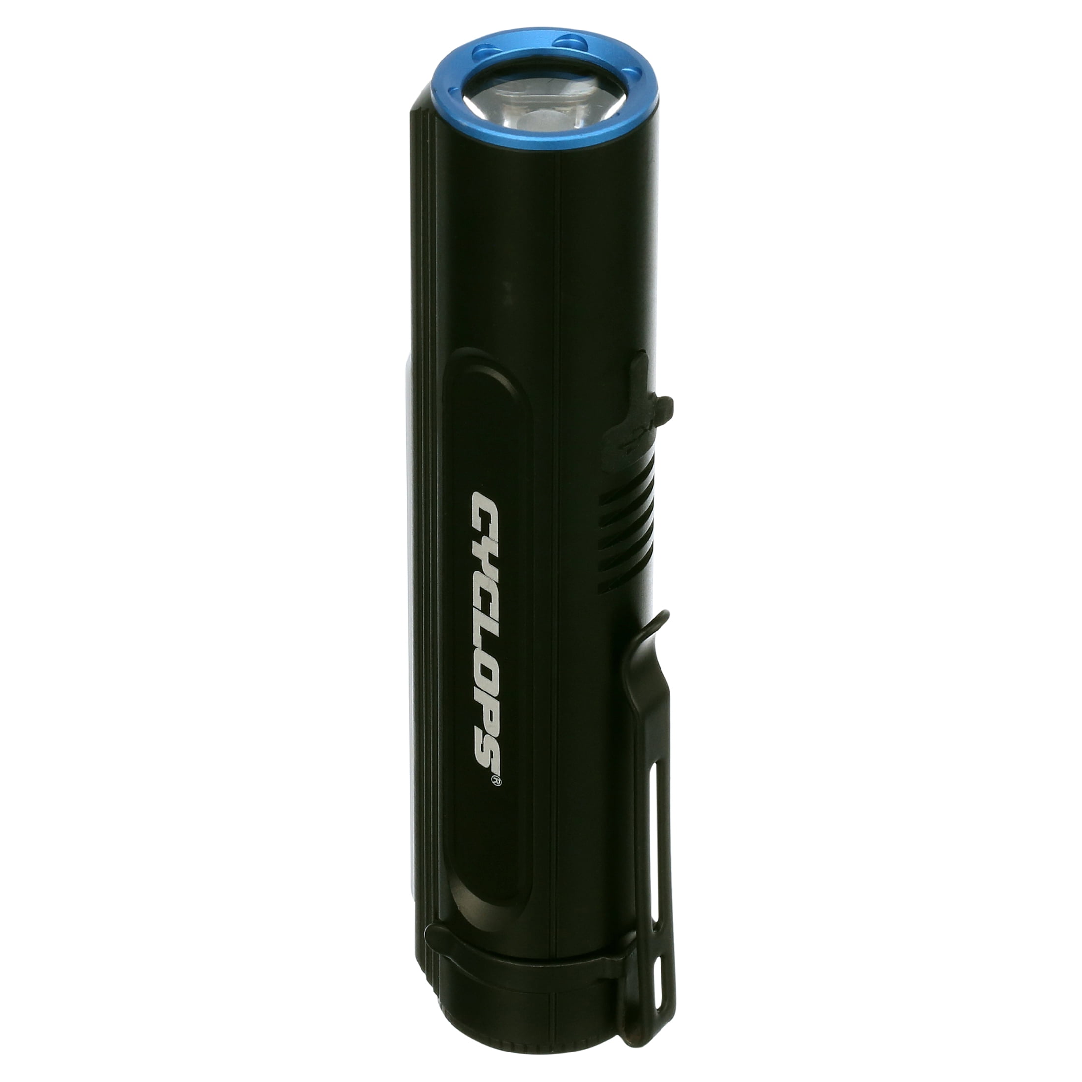 Cyclops 2000 Lumen Flashlight with COB Utility Light | IPX4 Weather Resistant Rechargeable Aluminum Housing Bright 15 Watt LED Flashlight with Magnetic Base | USB Cable Included