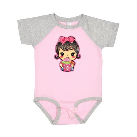 

Inktastic Sweet Cupcake 1st Birthday Gift Baby Girl Bodysuit