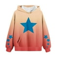 thumbnail image 6 of Hoodie for Teen Girls Gradient Color Star Graphic Printed Hooded Sweatshirt Oversized Long Sleeve Casual Pullover Cute Comfy Outwear Sport Trendy Y2K Jackets 4-14 Years Tween, 6 of 7