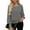 *Gray, variant on Women's Round Neck Sequin Patchwork Long Sleeve Sweatshirts , Casual Trendy Pullover Tops Purple,Womens Plus XXL