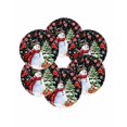 thumbnail image 7 of 15 Inch Round Placemats Set of 6, Black Red Christmas Non Slip Heat Insulation PP Table Mats, Snowman Xmas Tree Ball Gifts Winter Washable Place Mats for Kitchen Dining Party Table Decor, 7 of 7