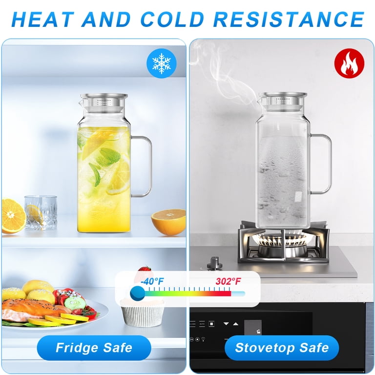 Xueyu 68oz Glass Pitcher with Stainless Steel Lid photo 5