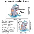 thumbnail image 5 of Adhesivo para baño elefante pequeño MACHAO Decoración autoadhesiva, 5 of 5