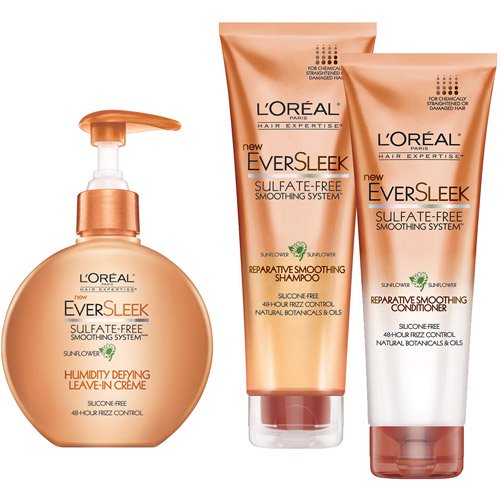 L'Oreal EverSleek Sulfate-Free Repair Hair Care Regimen Bundle