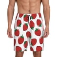 thumbnail image 1 of Fotbe Hand Drawn Strawberry Pantalones Cortos de Pijama para Hombre, Ropa de Dormir, Pantalones de Pijama Cortos para Hombre-X-Large, 1 of 6