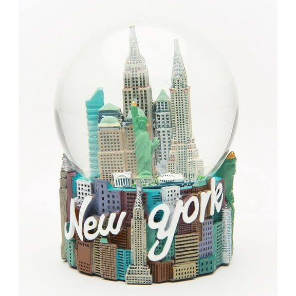 Skyline New York City Snow Globe Souvenir Figurine 80mm from NYC Snow Globes Collection