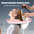 thumbnail image 3 of Cuenca Lavabo de champú inflable para mujeres embarazadas, ayuda de enfermería para lavar el cabello rosa Sywqhk Libre de BPA, 3 of 7