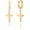 Cross, variant on Gold Dangle Drop Hoop Earrings for Women Men Gold Plated Dainty Earrings Hypoallergenic Star Cross Huggie Hoops Jewelry for Everyday Wear