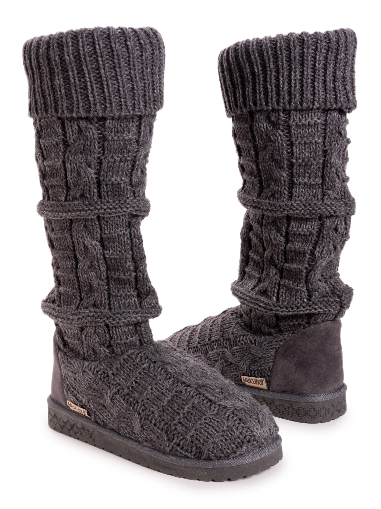 Knit Luks Marl Slouch Sweater Boot Shelly Muk (Women\'s)