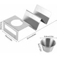 thumbnail image 4 of Vallaes Stainless Steel Pancake Rack with Sauce Cup Family Kitchen Tool, 4 of 4