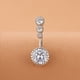 thumbnail image 3 of Sexy simple cobre circón ombligo anillo persona-tiempo punción ombligo uña, 3 of 6