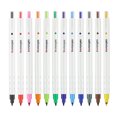 thumbnail image 1 of Graflsoa 12-Color Water-Based Clickable Markers with 0.6mm Fine Tip, Anti-Smudge & Fade-Resistant for Journaling, Standard 12-Color Set, 1 of 7