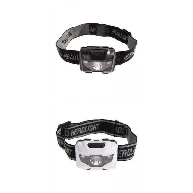 2x Bright LED Headlights Head Torch Flashlight AAA Powered For Zulema Lámpara de cabeza al aire libre