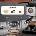 thumbnail image 3 of Rustic Coffee Filter Holder, Farmhouse Wooden Coffee Pod Holder With Lid For Coffee Bar Decor, 3 of 8
