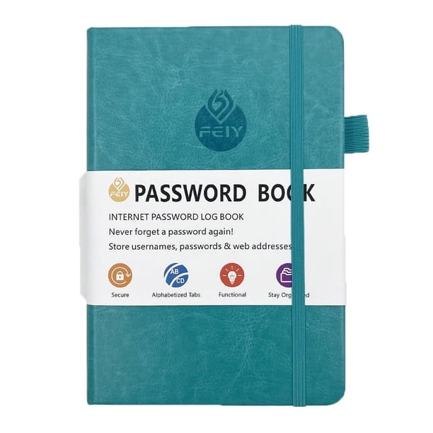 Libreta de contraseñas Quinlirra, libreta de direcciones en inglés, agenda telefónica, libreta con borde, cuaderno de registro para organizar contraseñas, cuaderno diario para guardar inicios de