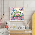 thumbnail image 3 of DIY 5D Diamond Painting Kit (For Adults) Diamond Painting "Frog Couple, Flowers, Butterfly, Love Heart" - Full Diamond Crystal Rhinestone Embroidery Craft Kit, Can Be Used as Gift, Wall Decoration, 3 of 8