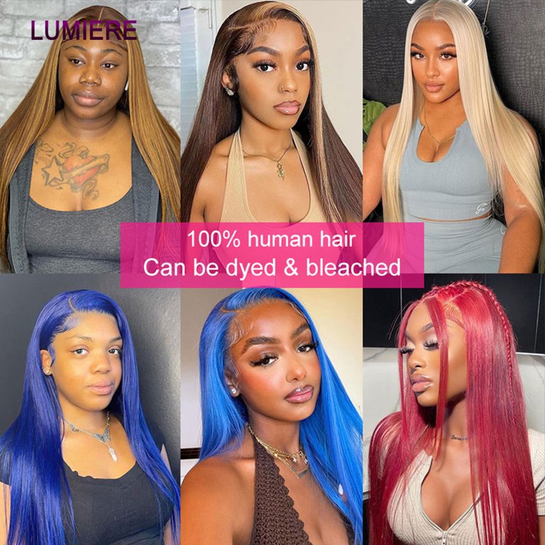 Lumiere Brazilian Bone Straight Lace Front Human Hair Wigs13  display picture 2