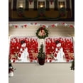 thumbnail image 3 of Garage Door Banner Cover 6 x 13 ft, Christmas Snowman Elk Red Christmas Balls Pine Leaves Red Christmas Garage Door Decorations Holiday Christmas Backdrop Decor for Winter New Year Xmas Party, 3 of 6