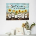 thumbnail image 3 of Farmhouse Sunflower Wall Art Butterfly Religion Christian Bible Verse Pictures Wall Decor Scripture Quotes Canvas Painting Print Artwork Framed for Living Room Bedroom Bathroom 16"×12", 3 of 6