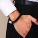 thumbnail image 4 of Pulsera de eslabones Franco de acero inoxidable, pulseras para hombres y mujeres, 4 of 5