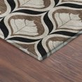 thumbnail image 3 of Addison Rugs Mayfield Premium Machine Washable Transitional Stripes Fudge Rectangle Rug, 3' x 5', 3 of 6