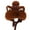 #2_Brown, variant on Unisex Bear Ears Winter Beanie Soft Plush Knit Cap with Tie Back Earflaps Loose Fit Warm Headwear for Skiing Cycling and Cold Weather
