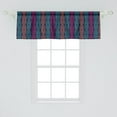 thumbnail image 2 of Ambesonne Bohemian Window Valance, Modern Boho Vivid Design, 42" x 18", Hot Pink Aqua, 2 of 3