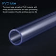 thumbnail image 4 of Unique Bargains 25.6mm ID 32mm OD 0.2m Transparent Blue PVC Rigid Round Pipe High Transparency, 4 of 6