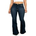 thumbnail image 1 of 50 % de Réduction! Jeans Évasés Skinny Taille Haute avec Poches pour Femmes, 1 of 2