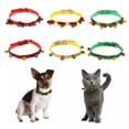 thumbnail image 3 of Adjustable Pet Christmas Festive Bell Collars For dogs and cats Holiday Gift Red, 3 of 10